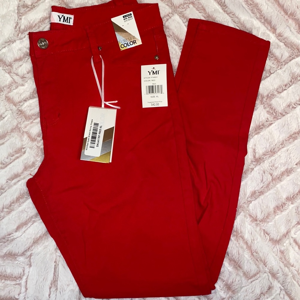 NWT red YMI hyper stretch